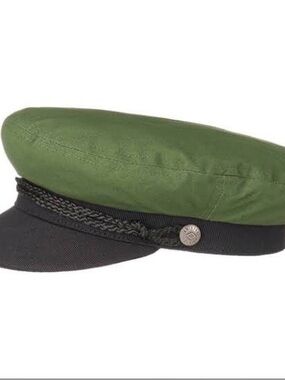 Brixton Olive Green and Black Fiddler Fisherman’s Cap